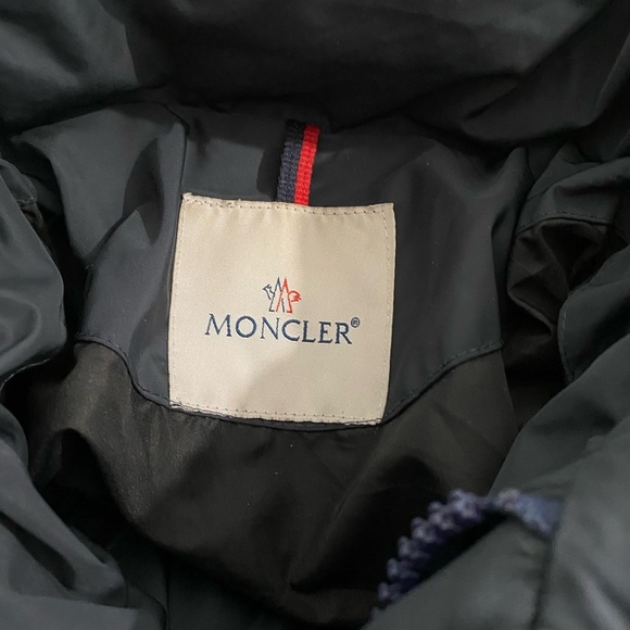 Moncler Riviere Giubotto Down Parka Jacket Navy Vintage Winter Puffer - Picture 9 of 17